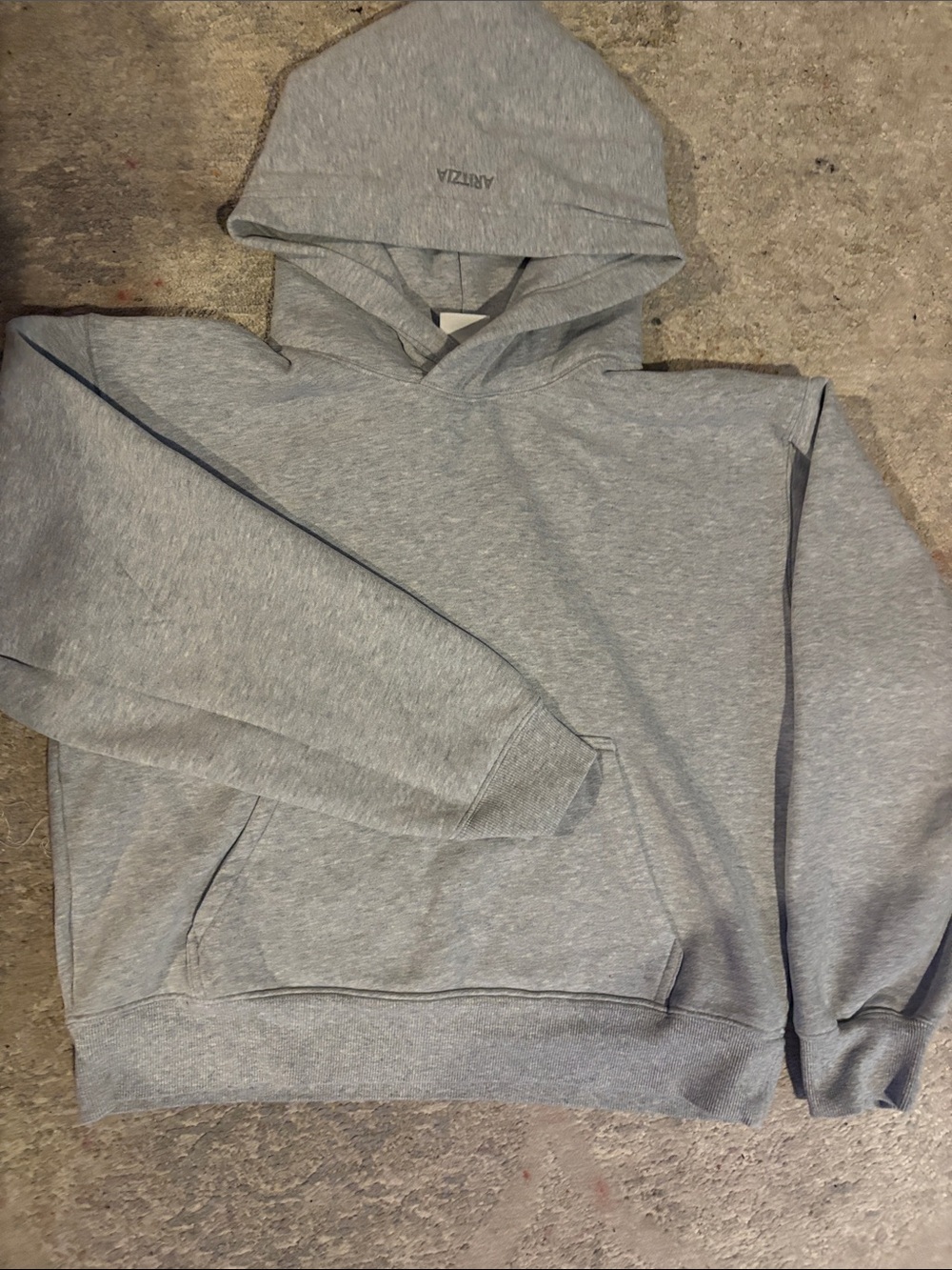Aritzia Light Grey Pullover Hoodie